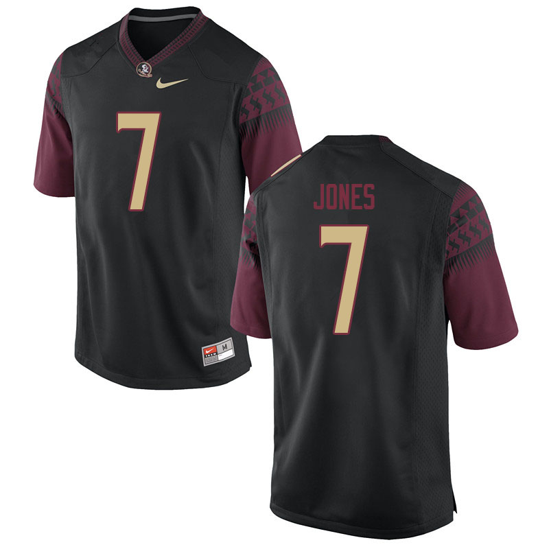 Youth #7 Jarrian Jones Florida State Seminoles College Football Jerseys Sale-Black - Click Image to Close